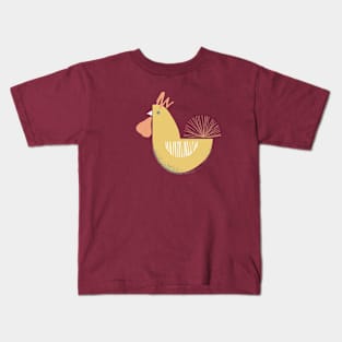 fun cute chicken design Kids T-Shirt